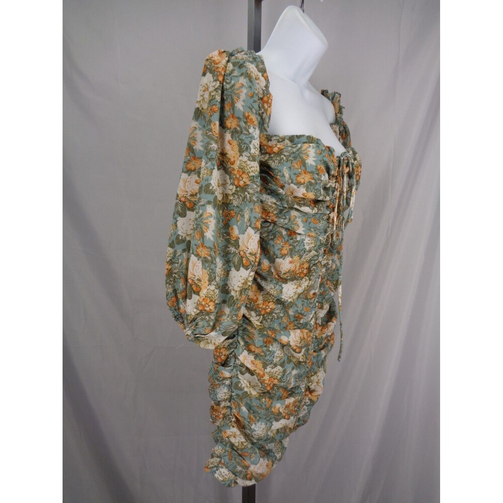 Hello Molly Floral Basque Country Mini Dress Small (4) Romantic Cottagecore New - Picture 7 of 16